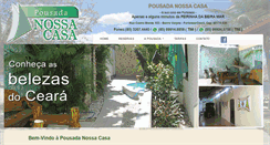 Desktop Screenshot of pousadanossacasa.tur.br